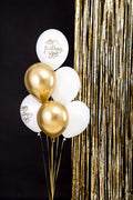 PartyDeco, balony 30 cm, Happy Birthday To You, mix, 6 szt.