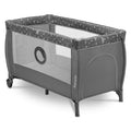 Lionelo, Stefi Plus, łóżeczko turystyczne, dwupoziomowe, składane, Grey White