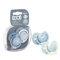Lovi, Baby Shower Boy, smoczek silikonowy, dynamiczny, 0-2m, 2 szt.