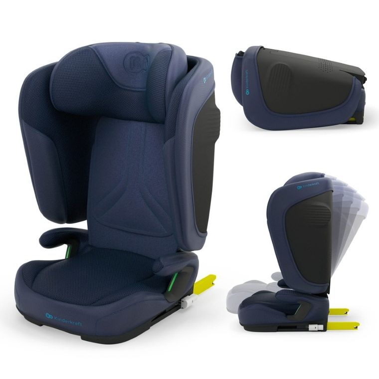 Kinderkraft, Unity 2, fotelik samochodowy, i-Size, navy, 100-150 cm