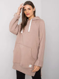 Bluza damska z kapturem, czarna, Rue Paris