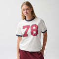 Bawełniany t-shirt z nadrukiem oversize NOWEAR