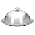 Excellent Houseware, taca do serwowania, stalowa z kloszem, 20 cm