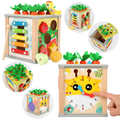 Lean Toys, drewniana kostka edukacyjna 5w1