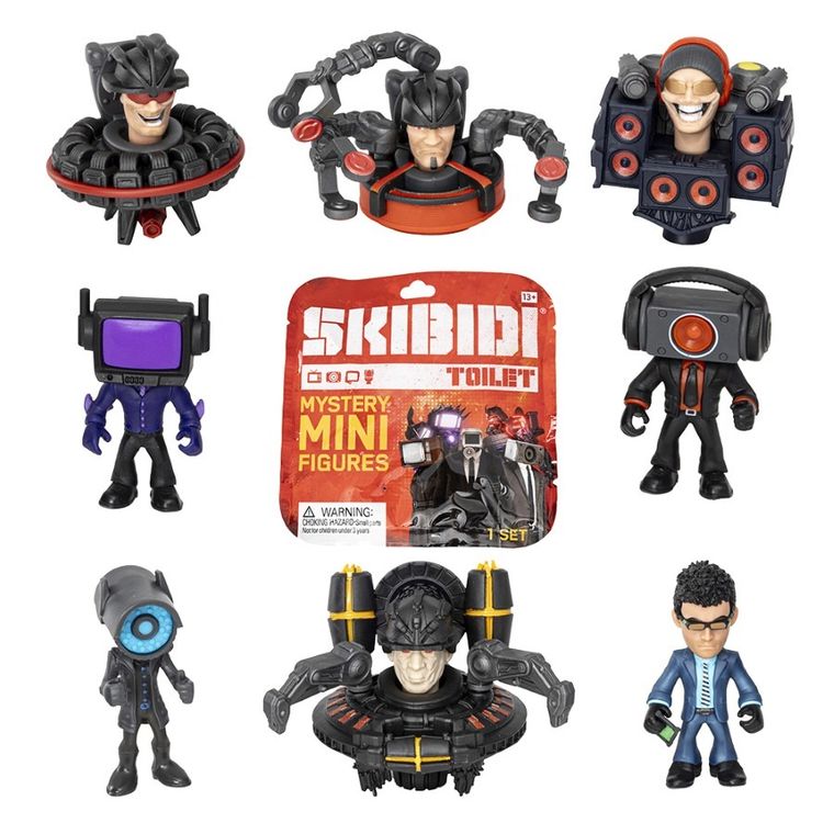 Skibidi Toilet, Tajemnicze Mini Figurki, figurka kolekcjonerska, 1 szt.