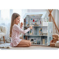 Ricokids, drewniany domek dla lalek, 3-piętrowy