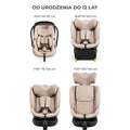 Kinderkraft, Endura Safe, 3w1, fotelik samochodowy, black
