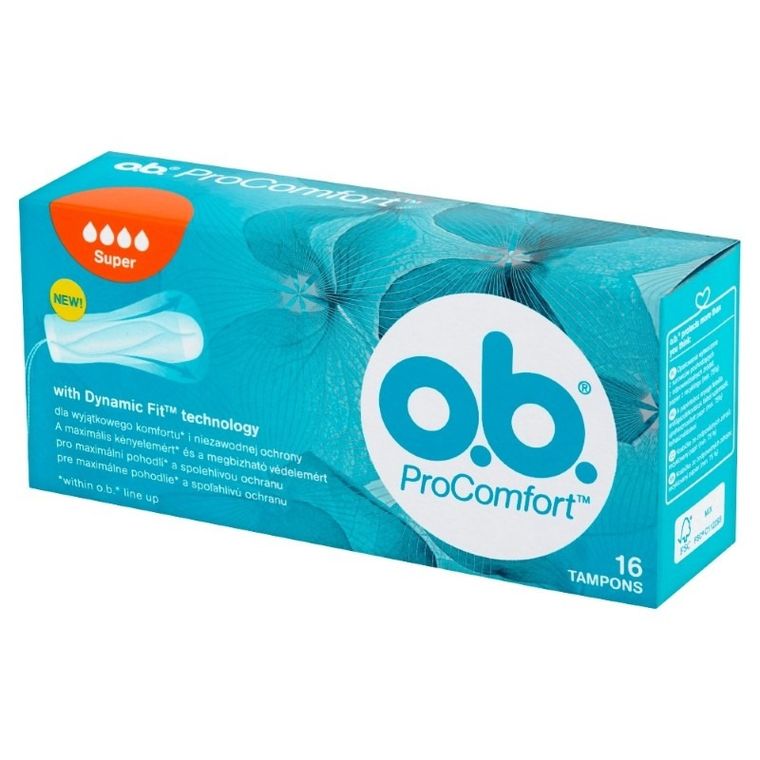 O.B., ProComfort, Super, komfortowe tampony, 16 szt.