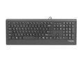 Natec, klawiatura membranowa, Barracuda, NKL-0876 USB 2.0, US, czarna