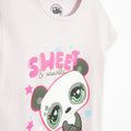 Cool Club, T-shirt dziewczęcy, beżowy, Bluey