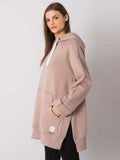 Bluza damska z kapturem, czarna, Rue Paris