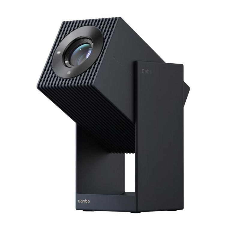Wanbo, Cube 2 Pro, projektor, niebieski, 500 ANSI, Android TV 11, Gimbal
