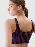 Biustonosz sportowy damski, mix, 4F