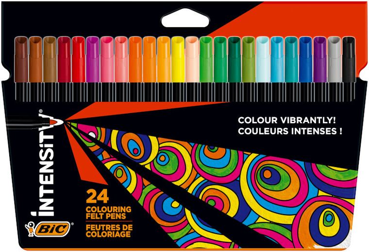 Bic, Intensity Up, flamastry, 24 kolory
