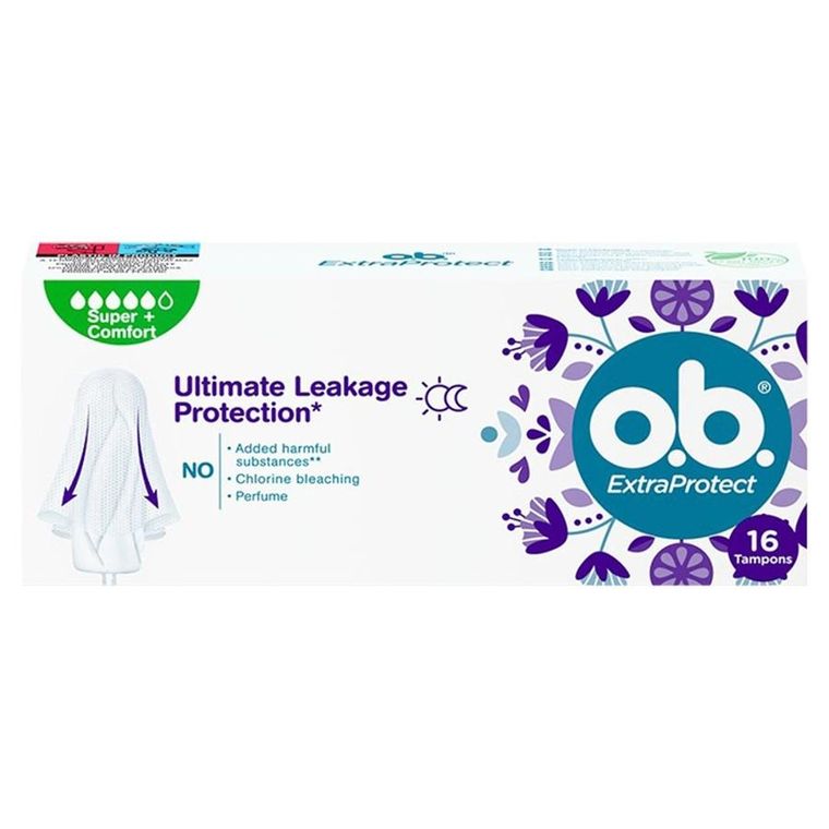 O.B., ExtraProtect, Super+ Comfort, tampony, 16 szt.