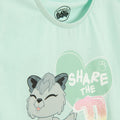 Cool Club, T-shirt dziewczęcy, beżowy, Bluey