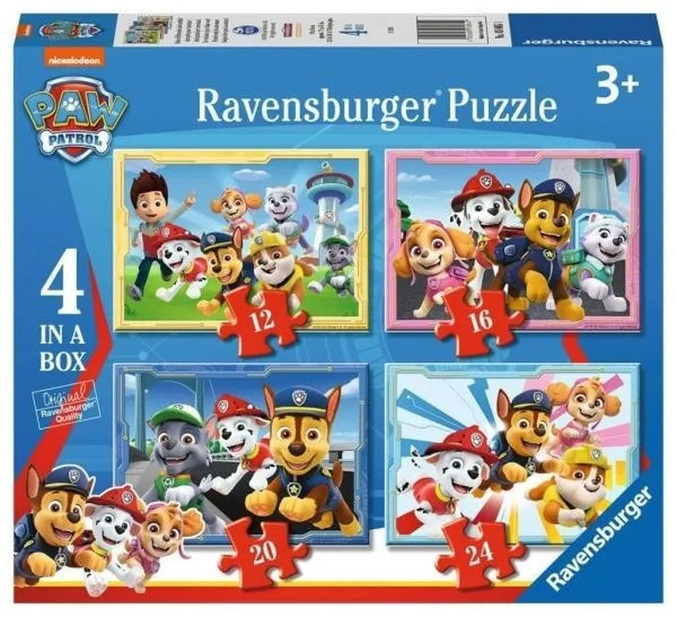 Ravensburger, Psi Patrol, puzzle 2D, 4w1