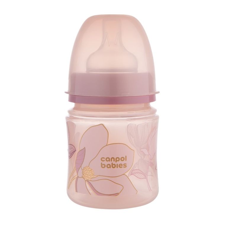 Canpol babies, EasyStart, Gold, butelka antykolkowa, pink, 120 ml