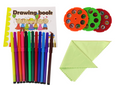 Lean Toys, projektor do nauki rysowania, dinozaur, różowy