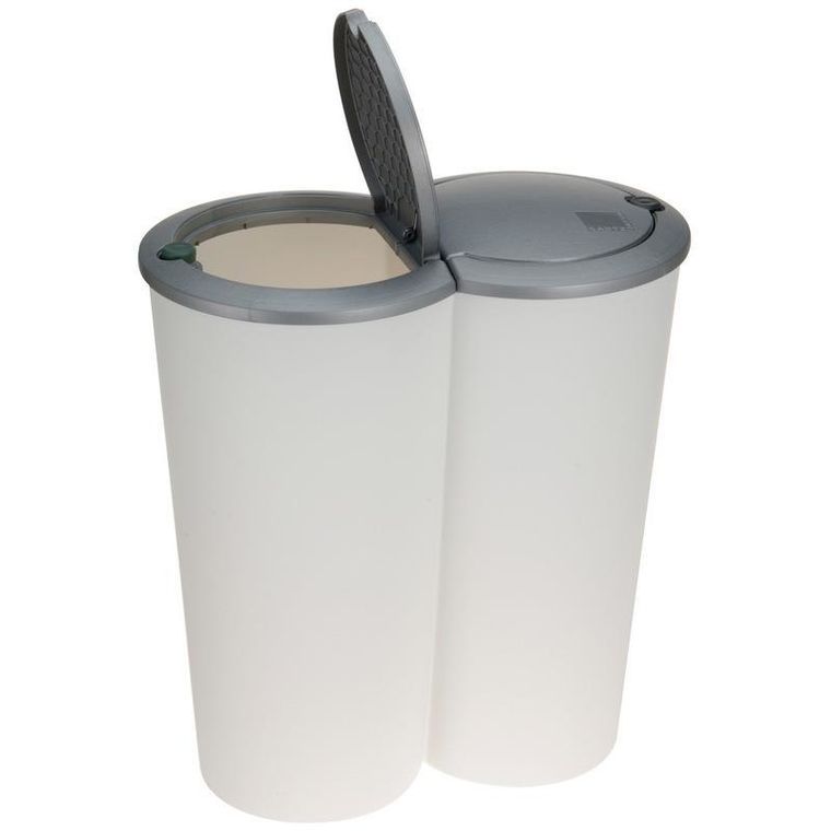 Excellent Houseware, kosz na odpady, do segregacji 2x25l