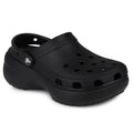 Klapki damskie na platformie, czarne, Crocs Classic Platform Clog