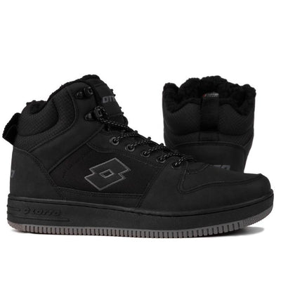 Buty zimowe, unisex, ocieplane, czarne, Lotto