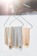 Elodie Details, Furry Knit, kocyk, vanilla white, 75x100 cm