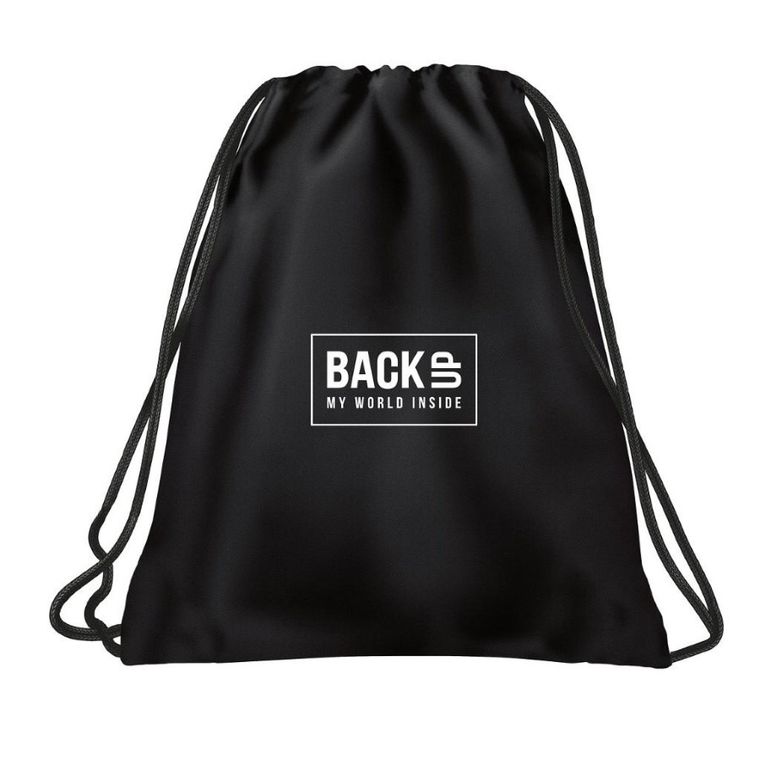 BackUp, worek sportowy, Czarny