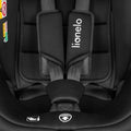 Lionelo, Bastiaan, I-size, fotelik samochodowy, 40-150 cm, Black Grey