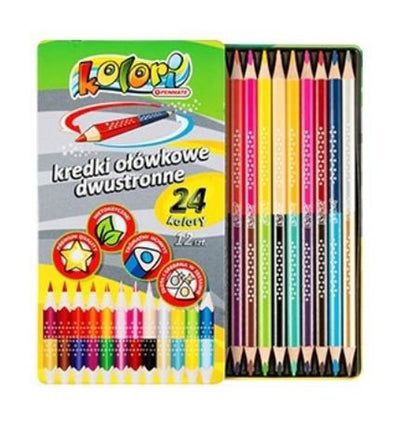 Penmate, Kolori, kredki premium, dwustronne, 24 kolory