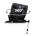 Kinderkraft, fotelik samochodowy 360, I-size, Black, 40-150 cm