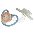 Nuk, Space Night, smoczek silikonowy, 0-6m, lew, 2 szt.