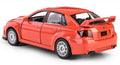 Daffi, RMZ City, Subaru WRX STI 2010, pojazd, model metalowy, czerwony, 1: 36