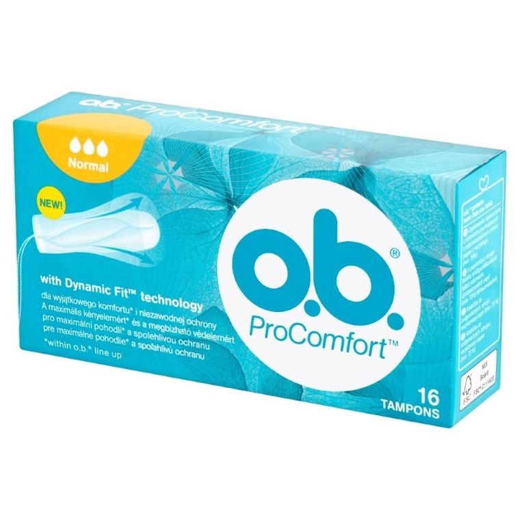O.B., ProComfort, Normal, komfortowe tampony, 16 szt.