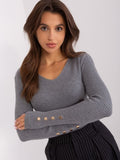 Sweter damski, czarny, P-M