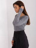 Sweter damski, czarny, P-M