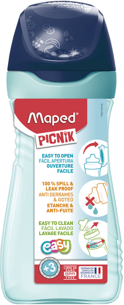 Maped Picnik, Origins, bidon, butelka, zielono-granatowa, 430 ml