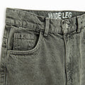Regulowane szare jeansy wide leg cargo Cool Club