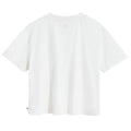 Biały t-shirt cropp z bawełny czesanej NOWEAR