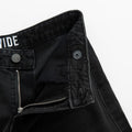 Czarne spodnie jeansowe cargo wide Cool Club