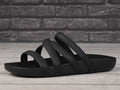 Klapki damskie, czarne, Crocs Splash Strappy