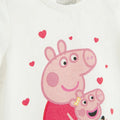 Cool Club, T-shirt dziewczęcy, biały, Świnka Peppa