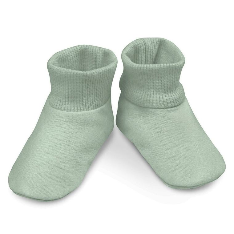 Buciki niechodki niemowlęce, zielone, Pinokio