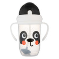 Canpol babies, Exotic Animals, kubek niekapek z rurką i odważnikiem, szary, 270 ml