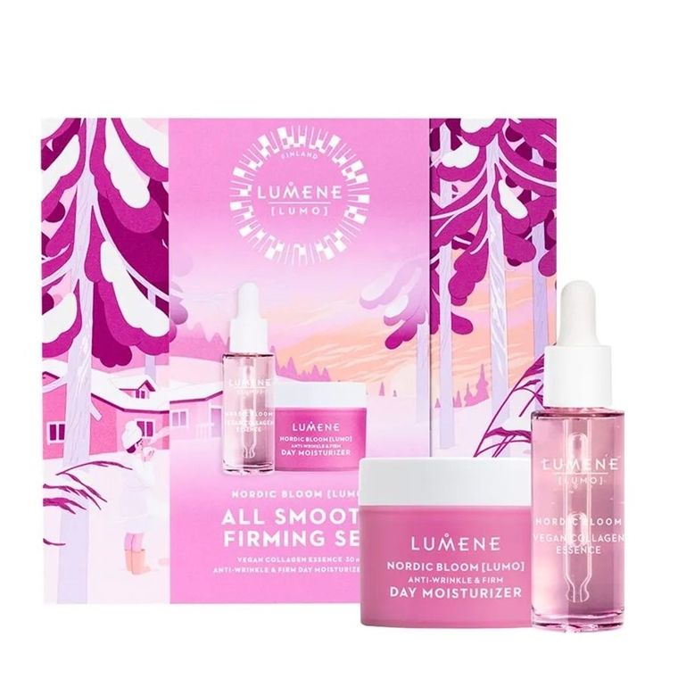 Lumene, Nordic Bloom Lumo All Smooth Firming Set, zestaw:  esencja do twarzy, 30 ml + krem do twarzy, 50 ml