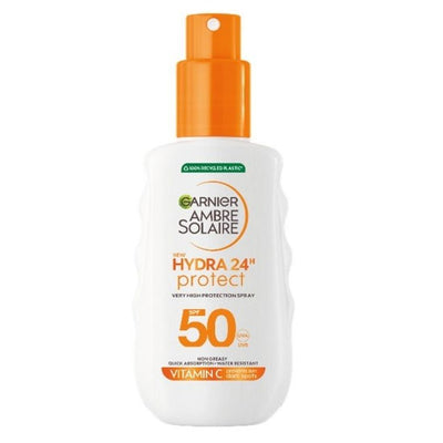 Garnier, Ambre Solaire Hydra 24H, spray ochronny SPF50, 150 ml