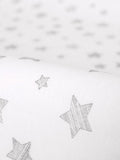 Ceba Baby, Grey Stars, pokrowiec na przewijak, 50x70/80 cm, 2 szt.