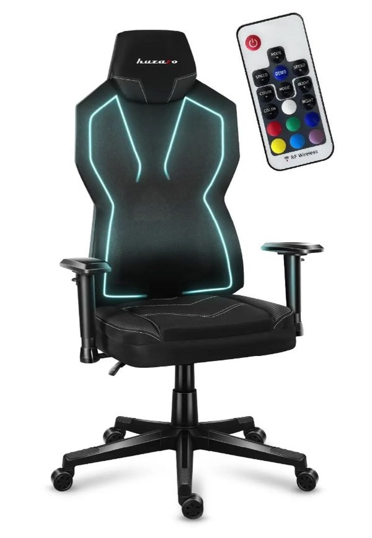 Huzaro, Combat 6.2, fotel gamingowy, RGB, Black