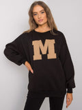 Bluza damska, czarna, Ex Moda