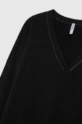 Sweter damski, czarny, Moodo